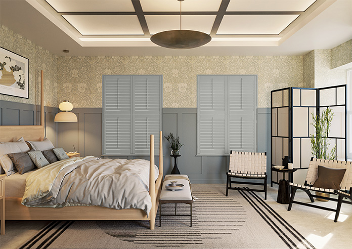 Bromley, Smoke Grey - Tier on Tier Twist&Fit Plantation Shutter - Image 10